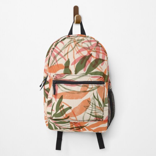 Item preview, Tropical foliage pink and green designed and sold by alienrabbit.