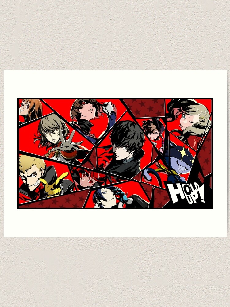 Persona 5 Royal Hold Up! Shattered Glass Group Collage Poster for Sale  by AndieDoesStuff