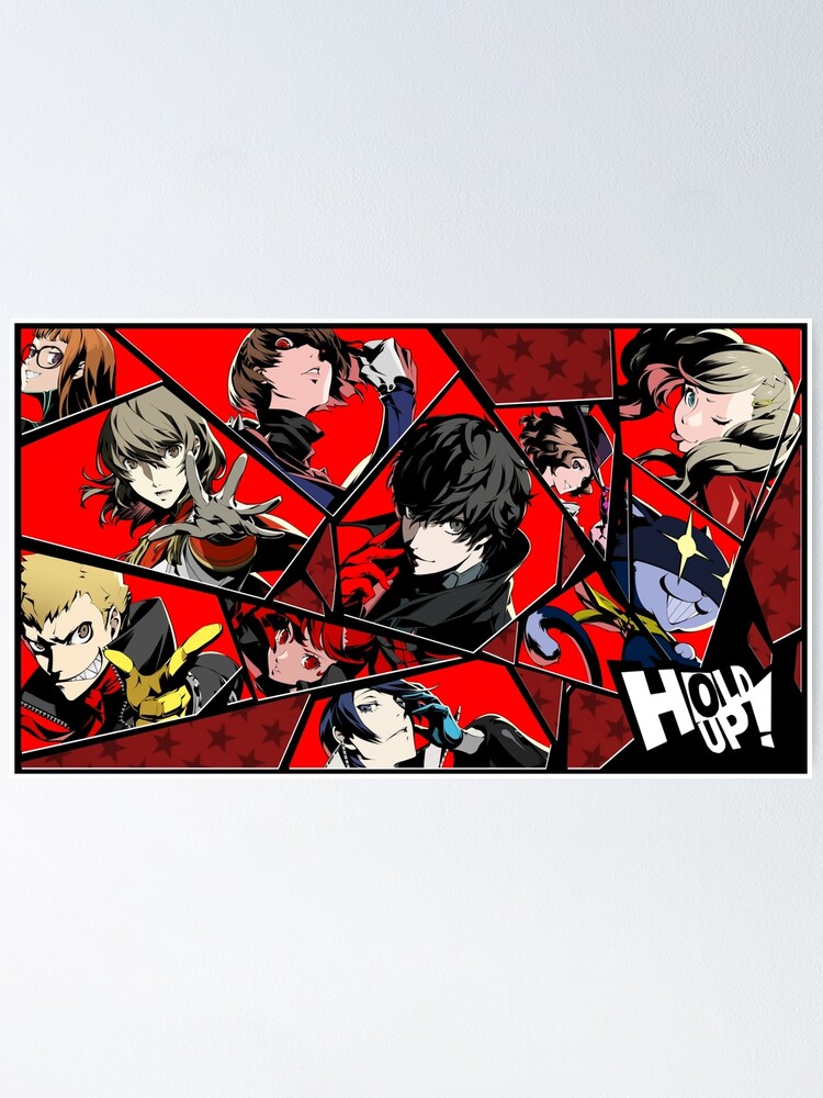 Persona 5 Royal Hold Up! Shattered Glass Group Collage Poster for Sale  by AndieDoesStuff