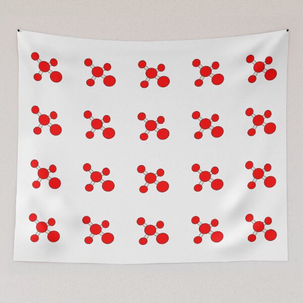 Item preview, red organic chemistry structure science designed and sold by khulisara246.