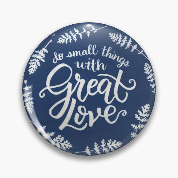 Item preview, Do small things with great love Mother Theresa quote cyanotype designed and sold by leafandberryart.