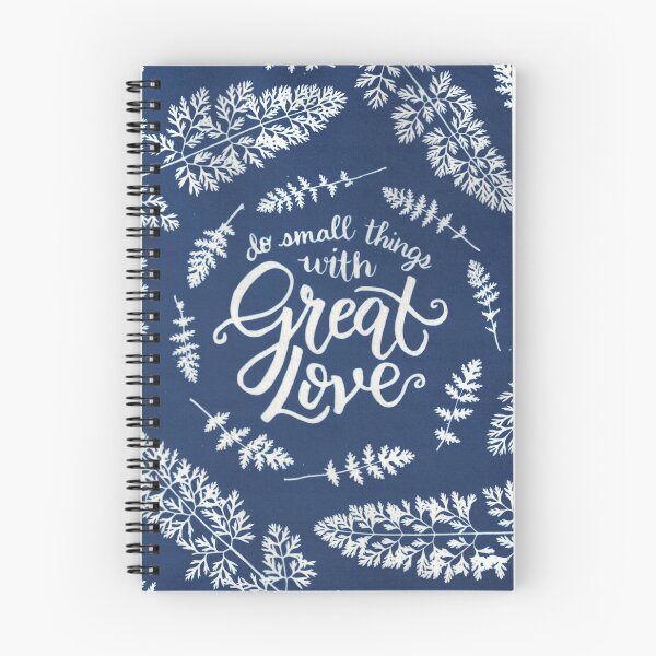 Item preview, Do small things with great love Mother Theresa quote cyanotype designed and sold by leafandberryart.