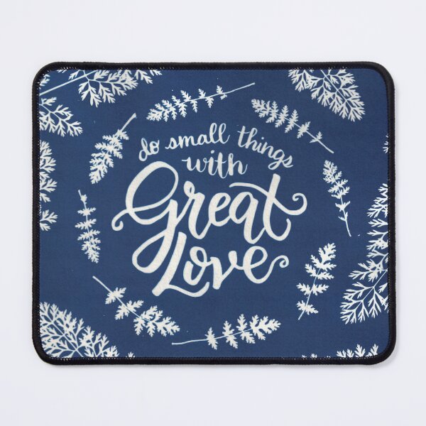 Item preview, Do small things with great love Mother Theresa quote cyanotype designed and sold by leafandberryart.