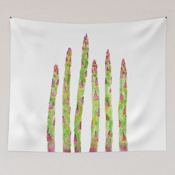 Item preview, hand painted asparagus watercolor painting designed and sold by ColorandColor.
