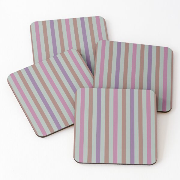 Item preview, Classic Stripes Pattern_Morandi Color 1_c3g Brown Purple Pink designed and sold by mimihuang creations.
