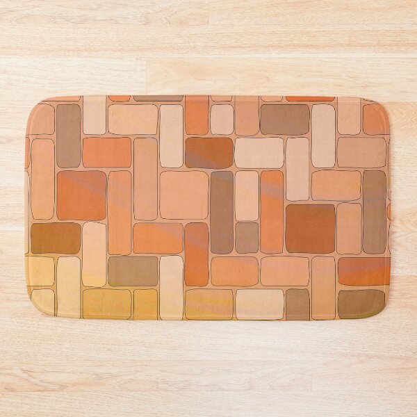 Item preview,  Abstract Brick Throw Pillow pattern 5 designed and sold by blueocan.
