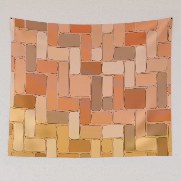 Item preview,  Abstract Brick Throw Pillow pattern 5 designed and sold by blueocan.