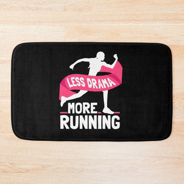 Item preview, LESS DRAMA MORE RUNNING SPORTS HOBBY MOTIVATION SAYINGS designed and sold by sobriowslen.