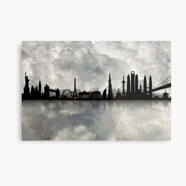 The Best city skyline Metal Print