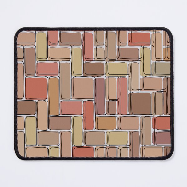 Item preview, Abstract Brick Throw Pillow pattern 6 designed and sold by blueocan.