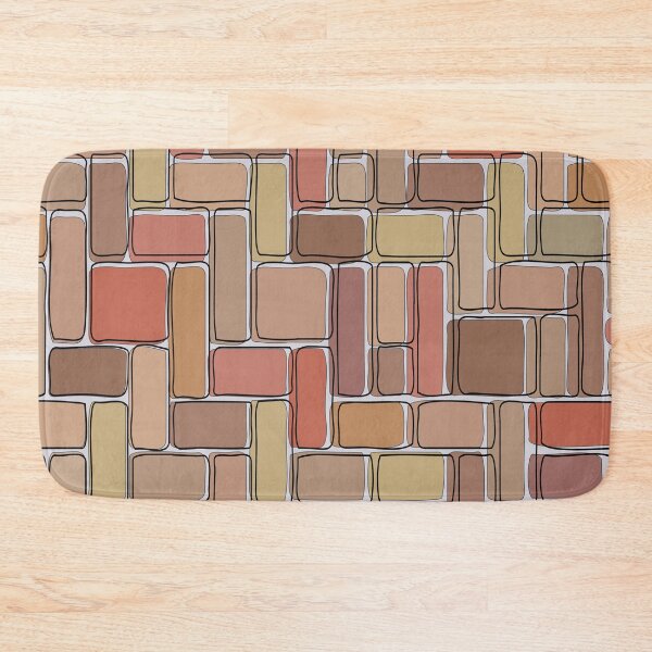 Item preview, Abstract Brick Throw Pillow pattern 6 designed and sold by blueocan.