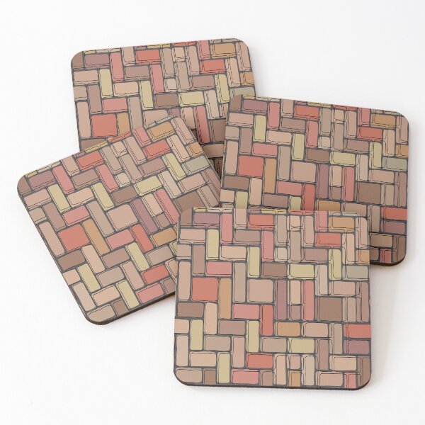 Item preview, Abstract Brick Throw Pillow pattern 7 designed and sold by blueocan.