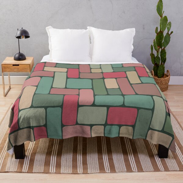 Item preview, Abstract Brick Throw Pillow pattern9 designed and sold by blueocan.
