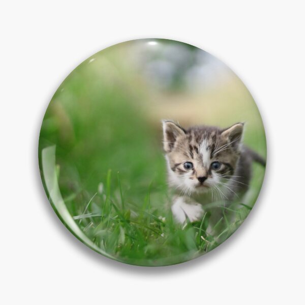 Item preview, Cute kitty in meadow designed and sold by AlexSin.