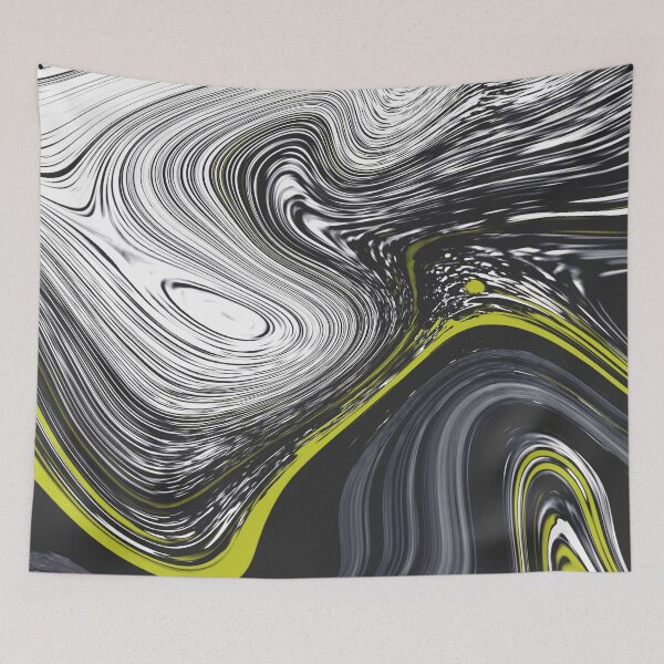 Item preview, Marble black and white and citrine designed and sold by alienrabbit.