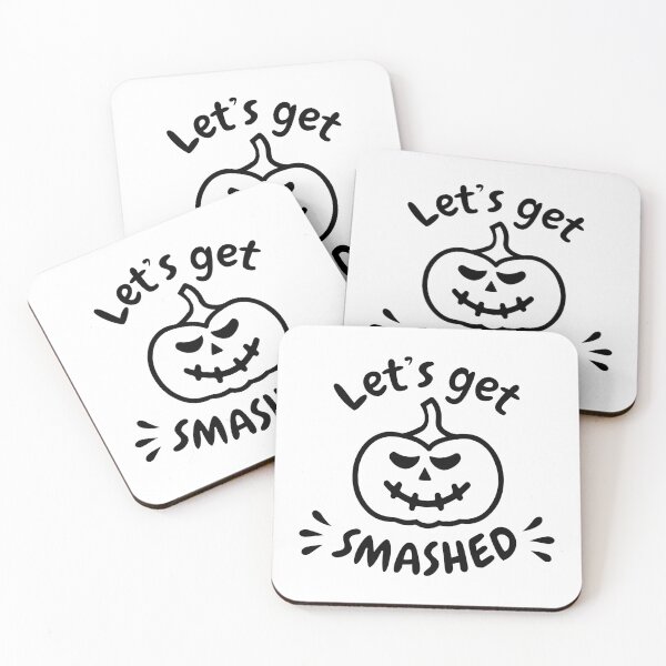 Item preview, Let's Get Smashed Fall - Pumpkin - Halloween Quote designed and sold by Smartmerch99.