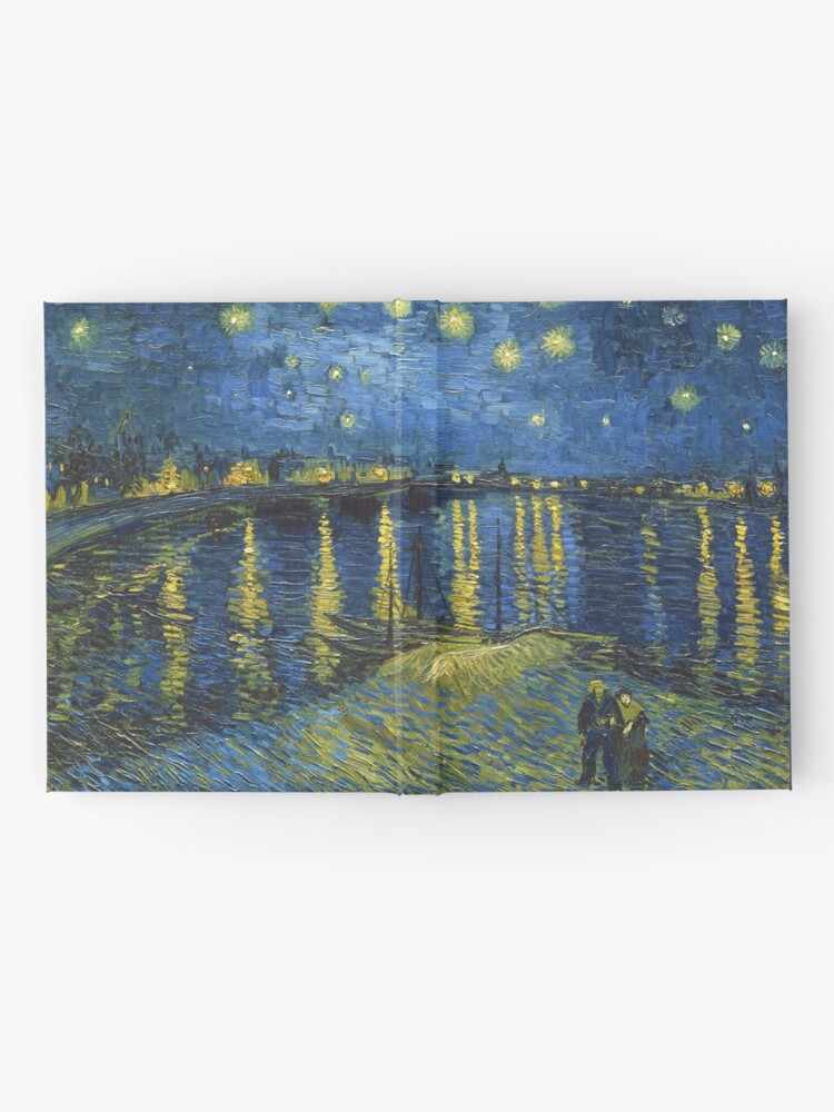 Alternate view of Starry Night on the Rhone by Vincent van Gogh (Sept. 1888) Hardcover Journal