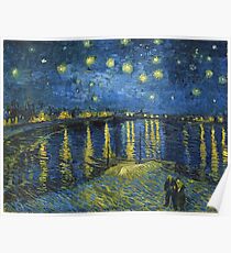 Sternennacht auf der Rhône von Vincent van Gogh (Sept. 1888) Poster