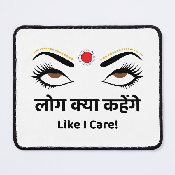 Item preview, Log Kya Kahenge Funny Indian Pakistani Desi Women designed and sold by alltheprints.
