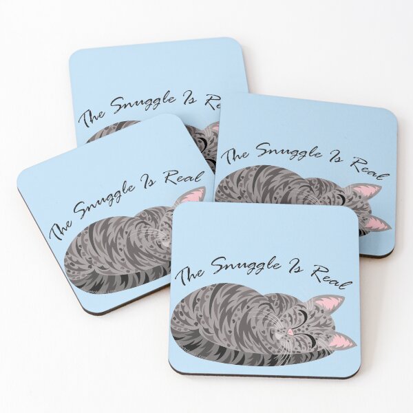 Item preview, Gray Tabby Cat The Snuggle Is Real designed and sold by theartofvikki.