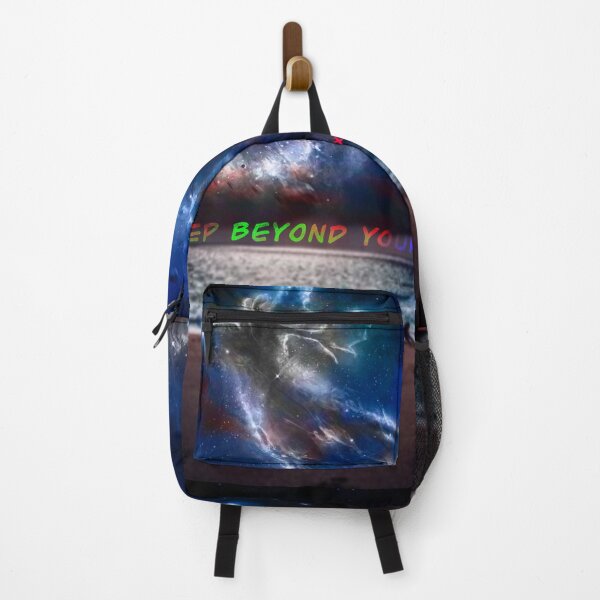 Item preview, “Step Beyond Your Horizons” Footprints in the Sand at Night designed and sold by QuotesForHope.