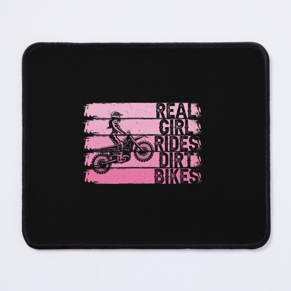 Item preview, REAL GIRL RIDES DIRT BIKES FUNNY MOTOCROSS BIKER RACER designed and sold by sobriowslen.