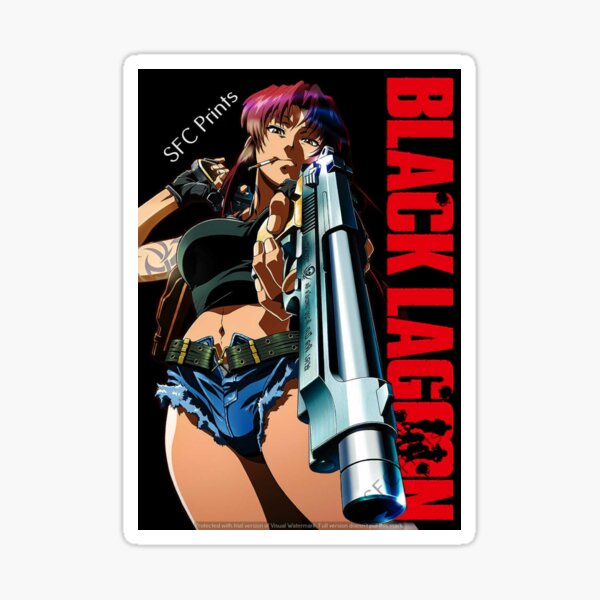 Black Lagoon Anime Sticker For Sale By Anime Nez Redbubble