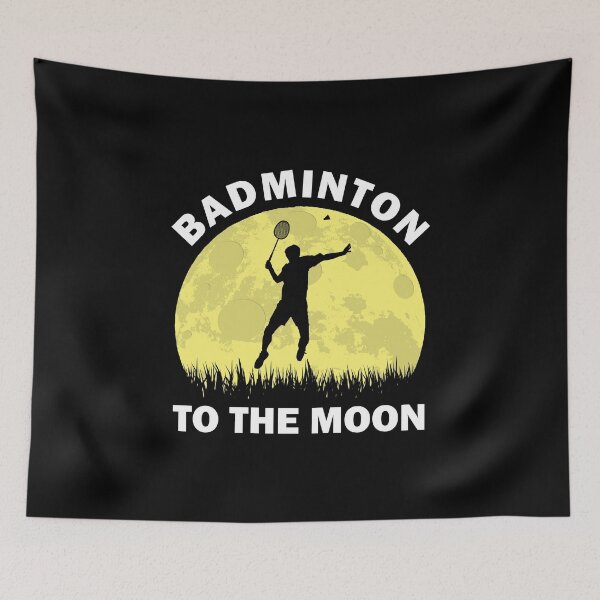 Item preview, Badminton To The Moon Silhouette designed and sold by vineeth.