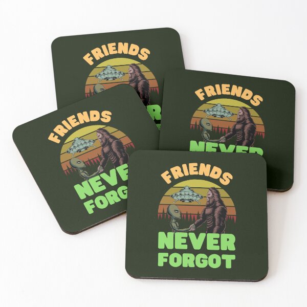 Item preview, Friends Never Forgot (Alien and Bigfoot) designed and sold by Keep Smiling.