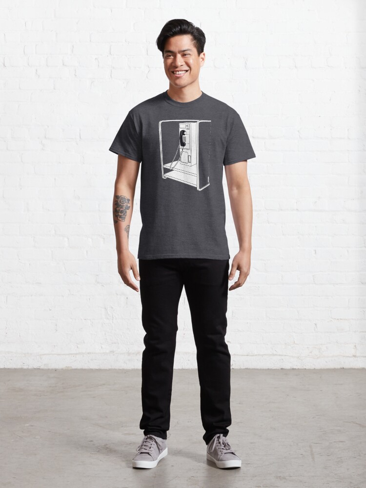 Alternate view of Old School Phone Booth Classic T-Shirt