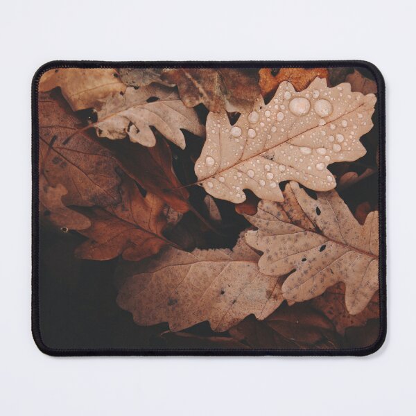 Item preview, fallen autumn leaves with raindrops on them designed and sold by ydsdesigns.
