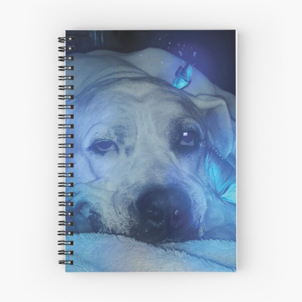 Item preview, Dog and Blue Glowing Butterflies designed and sold by ETVdesign.
