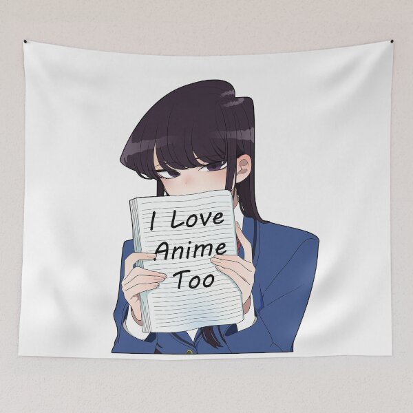 Item preview, Komi-san loves anime designed and sold by ChibiCheems.