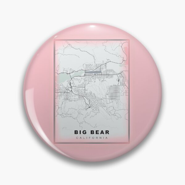 Item preview, Pastel Pink Minimalist Big Bear Map designed and sold by Tamas Das.