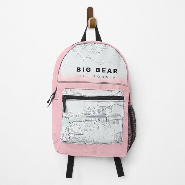 Item preview, Pastel Pink Minimalist Big Bear Map designed and sold by Tamas Das.