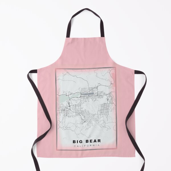 Item preview, Pastel Pink Minimalist Big Bear Map designed and sold by Tamas Das.