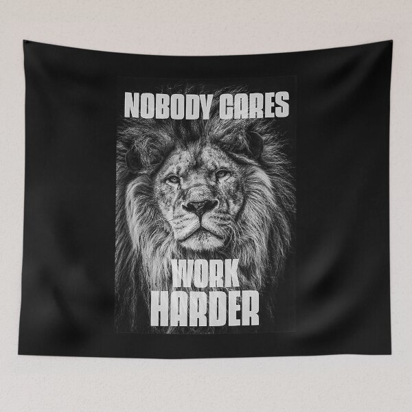 Item preview, Nobody Cares Work Harder Bodybuilding Motivational Workout designed and sold by adxota.