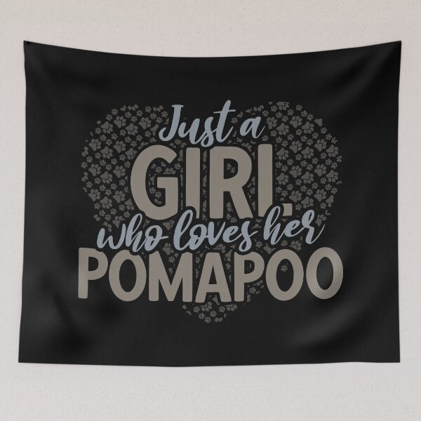 Item preview, Just A Girl Who Loves Her Pomapoo | Animals | Pomapoo Quotes designed and sold by DrawingBoard.