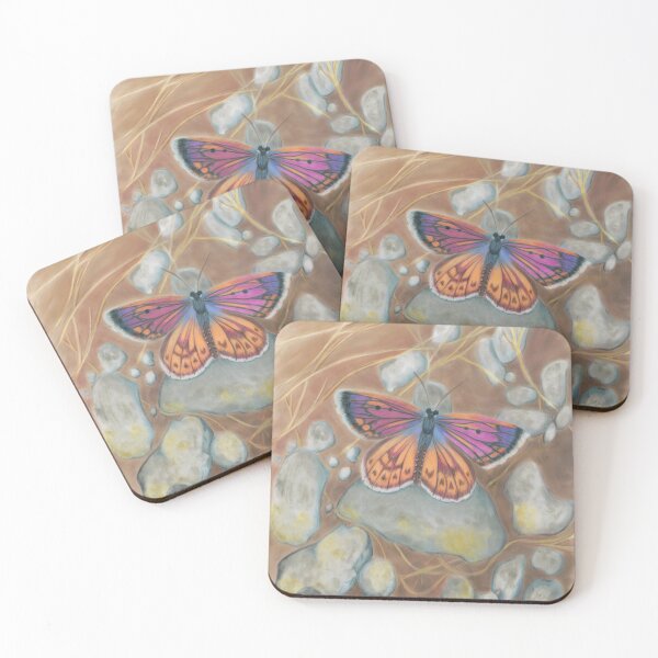 Item preview, New Zealand Boulder Copper Butterfly designed and sold by Moya Deacon Radley.