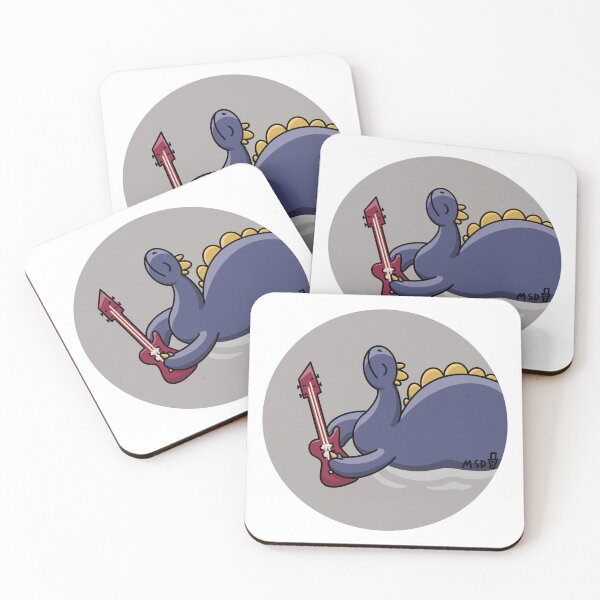 Item preview, Loch Ness Monster - Cartoon Guitar Playing Musician designed and sold by MadSkullDesigns.