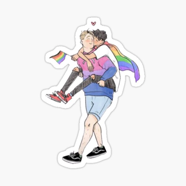 Vista previa del artículo con la obra «Orgullo LGBTQ+ Heartstopper», diseñado y vendido por LucaLynch.