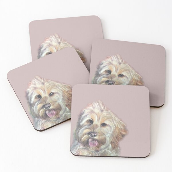 Item preview, Dog pet portrait Painting puppy picture wall art designed and sold by Julieford.