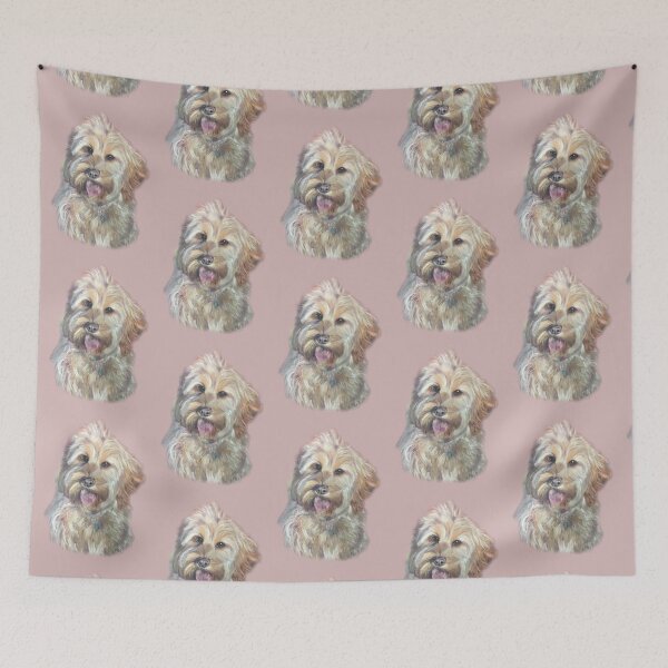 Item preview, Dog pet portrait Painting puppy picture wall art designed and sold by Julieford.
