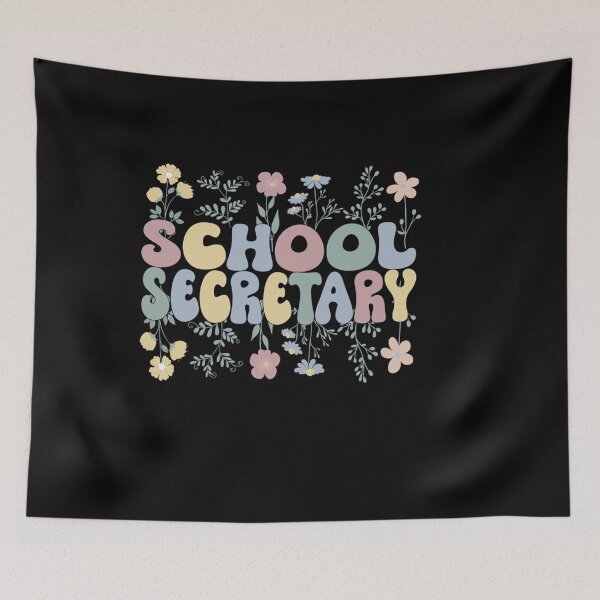 Item preview, GROOVY SCHOOL SECRETARY FLOWERS SECRETARY designed and sold by sobriowslen.
