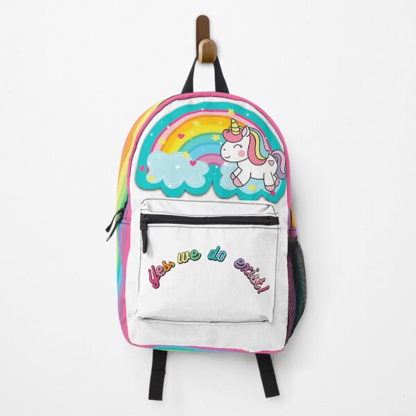 Item preview, Unicorns!!!! Yes, We Do Exist! Cute Kawaii Unicorn with Rainbow & Clouds designed and sold by MunsyArt.