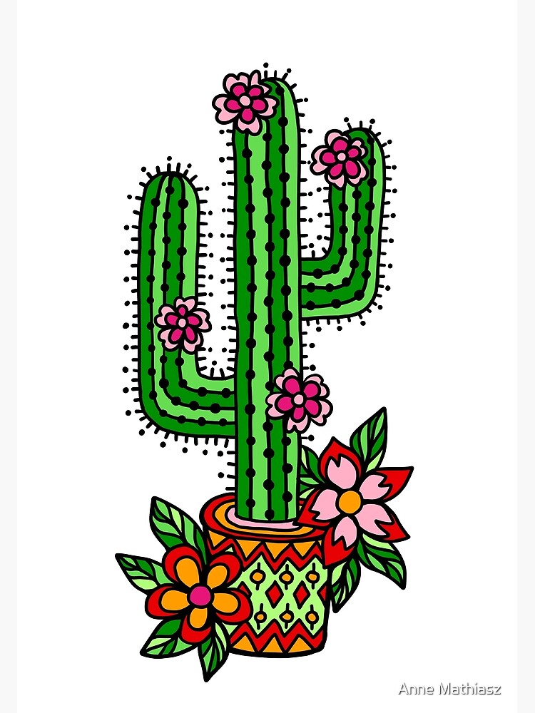 Mexican Cactus Clipart, Mexican Pink Floral paper, Cactus Succulent By  Sunflower Day Love