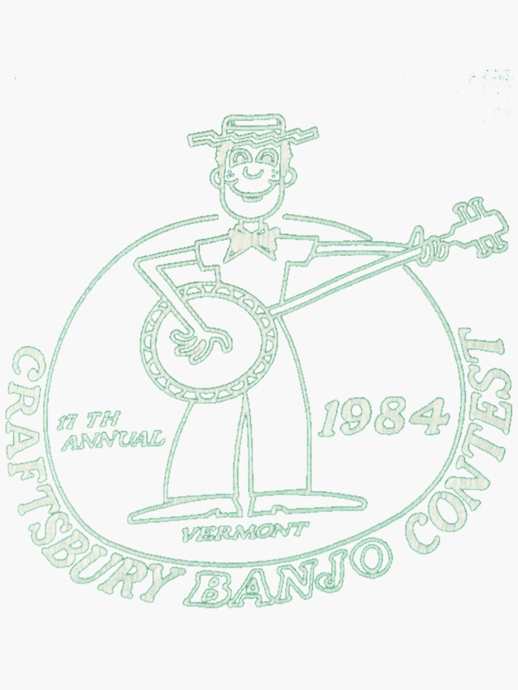 "craftsbury banjo contest stranger things dustin Classic " Sticker for