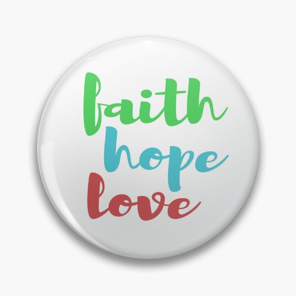 Item preview, Faith Hope Love green blue red designed and sold by AmeliasArtistry.