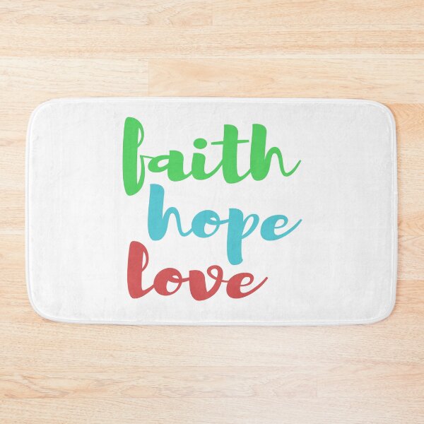 Item preview, Faith Hope Love green blue red designed and sold by AmeliasArtistry.