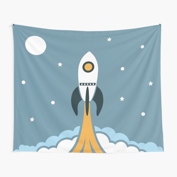 Item preview, Toddler babyroom rocket to the moon designed and sold by StudioMayday.